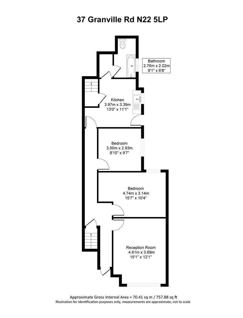 2 bedroom Flat for rent